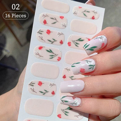 Full Cover Gradient Nail Stickers Multi Color -