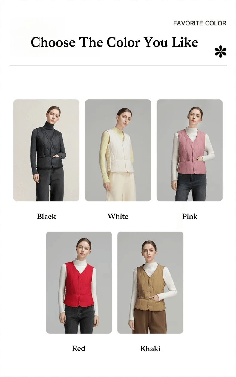 Women's Lightweight Down Vest - P12 Hub Europe