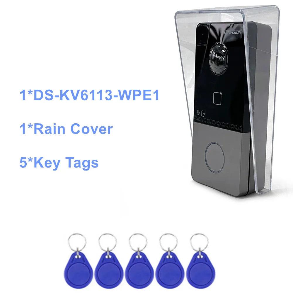 Video Intercom Hikvision IP 7" Touch, WiFi, PoE, Unlock, DMSS