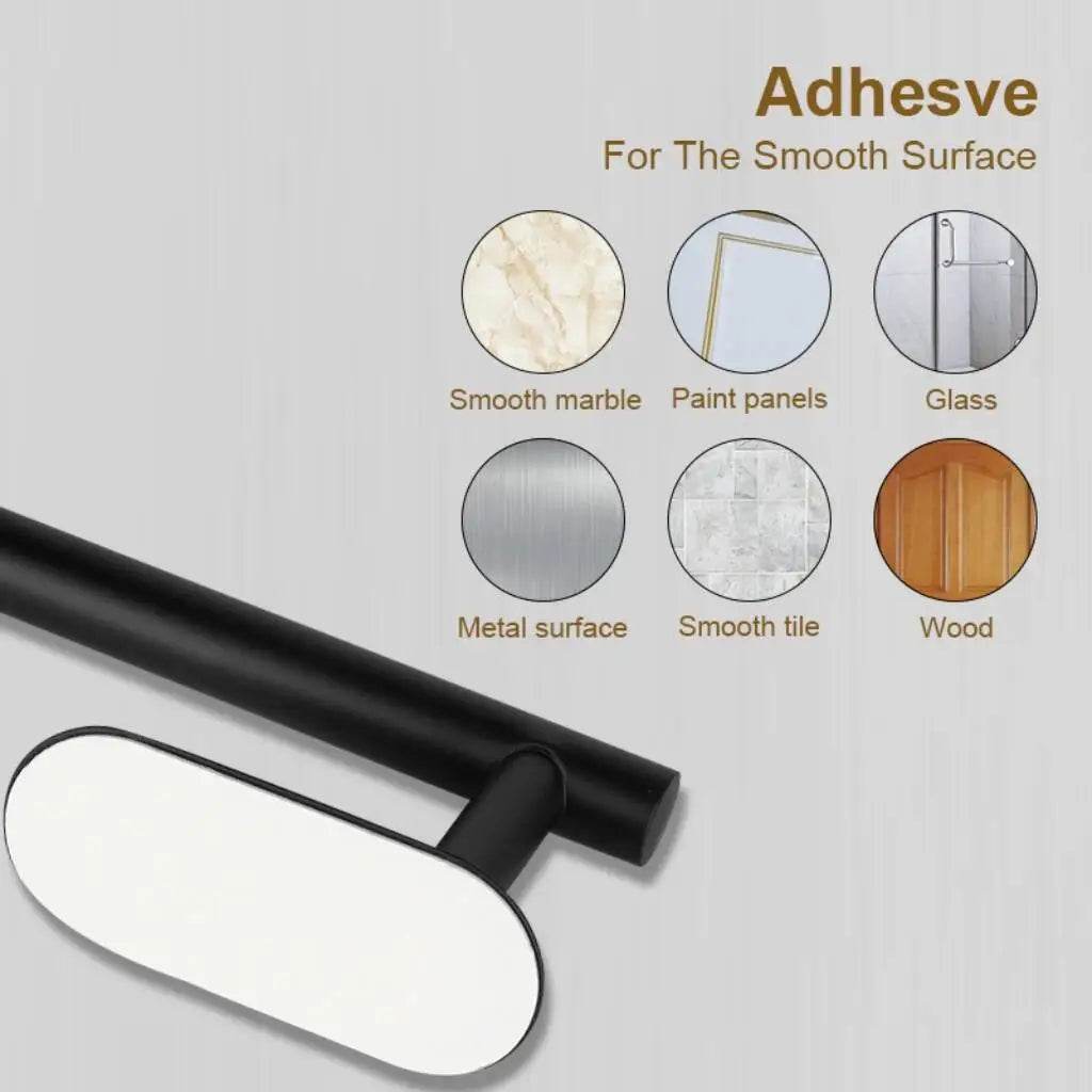 Stainless Steel Paper Towel Holder for Bathroom Kitchen No Punch Wall Mount Tissue Towel Roll Self Adhesive Toilet Storage Rack - P12 Hub Europe