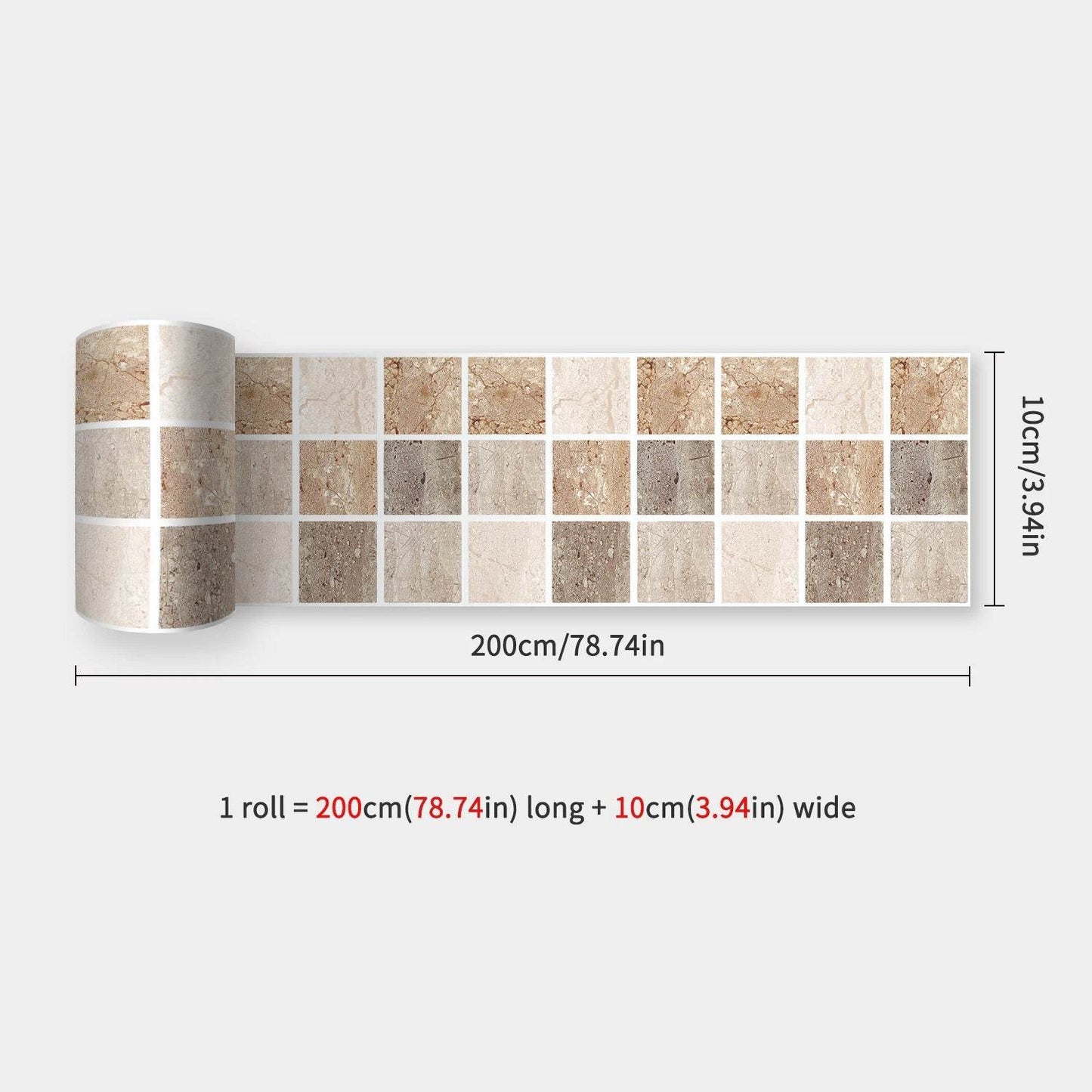 41 Styles Baseboard Stickers Waterproof Peel & Stick Waistline Wall Sticker Floor Border Sticker For Kitchen Bathroom 10x200cm - P12 Hub Europe