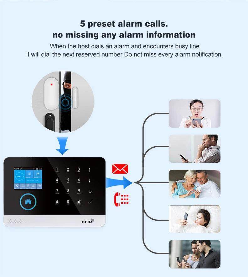 Alarm Smart Tuya WiFi 4G Home - P12 Hub Europe