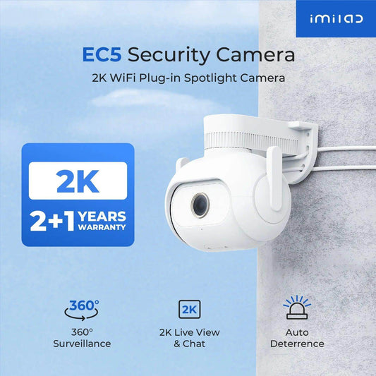Outdoor Camera 2K Floodlight Security PTZ 360° - P12 Hub Europe