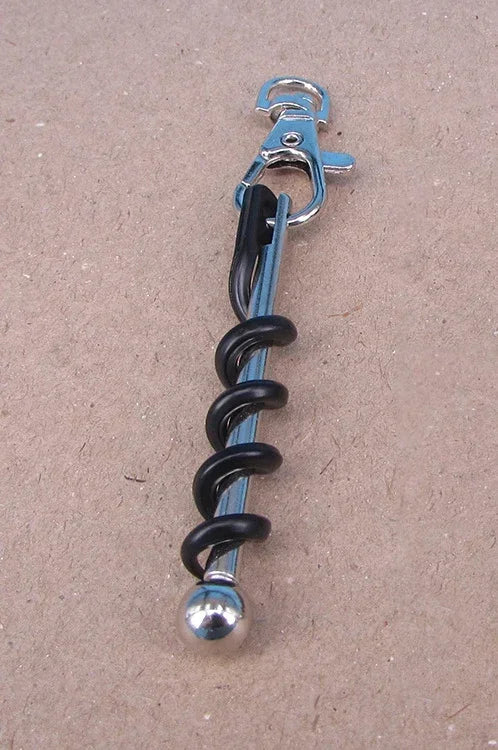 1Pcs Bottle Opener Outdoor Mini EDC Cork Screw Red Wine Bottle Opener Keyring Tool Multi-functional Camping Equipment Tool