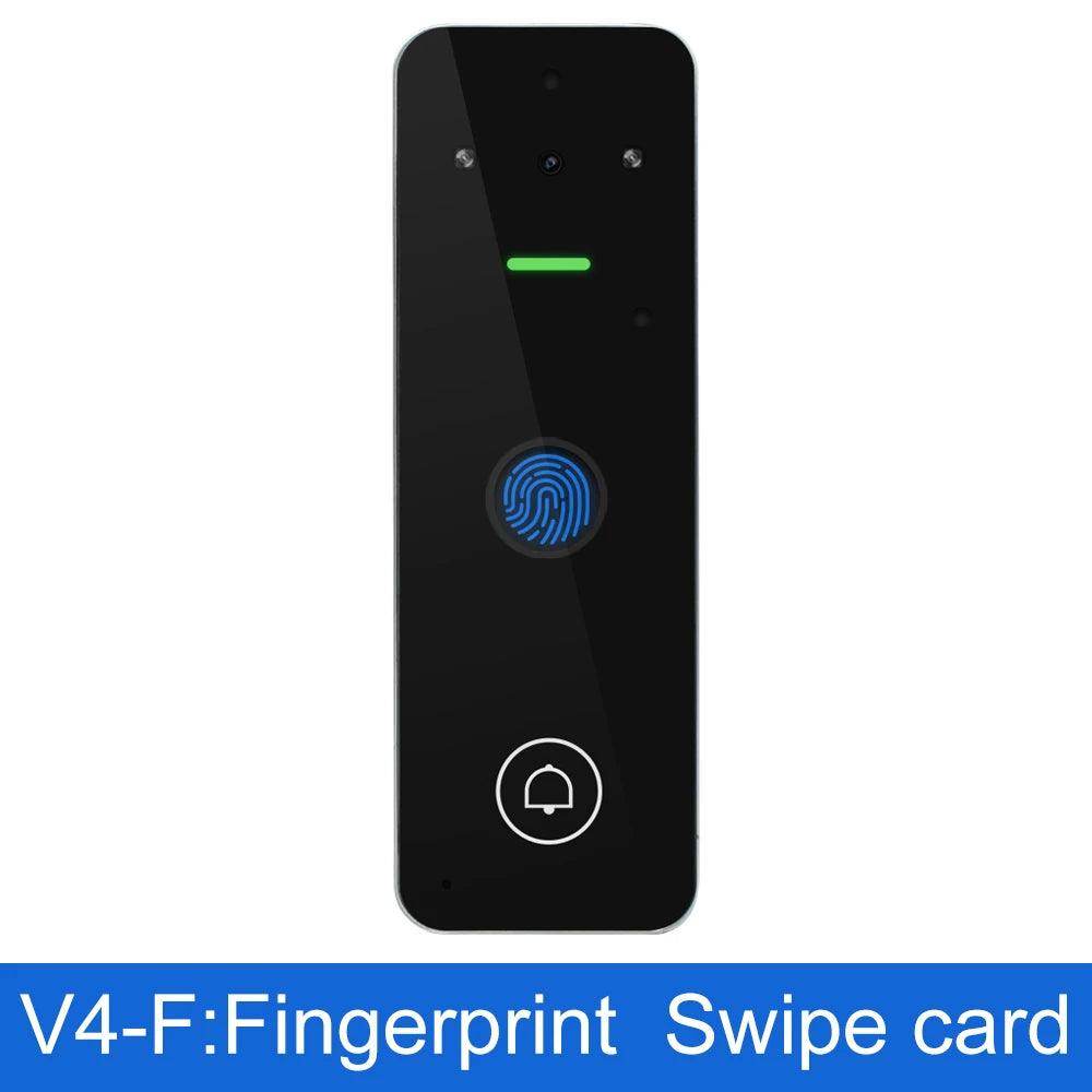Door bell Intercom Fingerprint RFID 1080P, WiFi, IP65, App Control - P12 Hub Europe