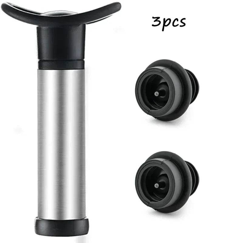 Bar Household Stainless Steel Red Wine Stopper Vacuum Pump Red Wine Vacuum Pump Champagne Stopper - P12 Hub Europe