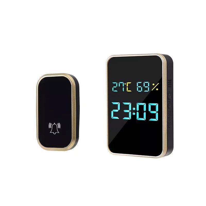 Doorbell Self-Powered Wireless | Temp/Humidity Display, 433MHz - P12 Hub Europe