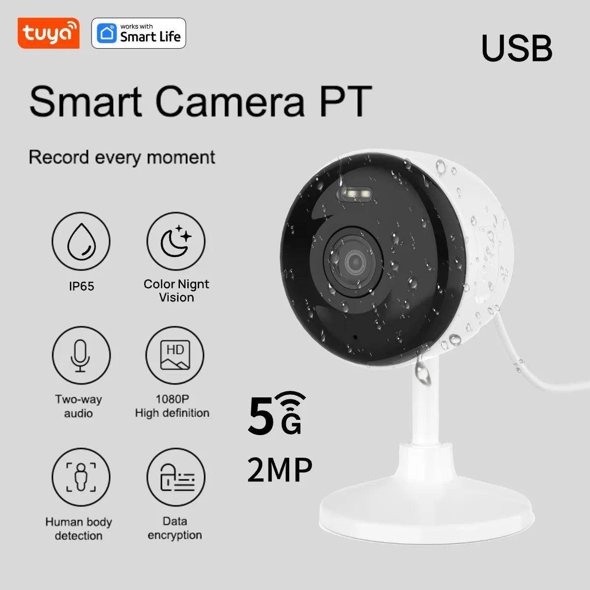 Indoor WiFi Camera 1080P 2MP, 2-Way Audio, Motion Track - P12 Hub Europe