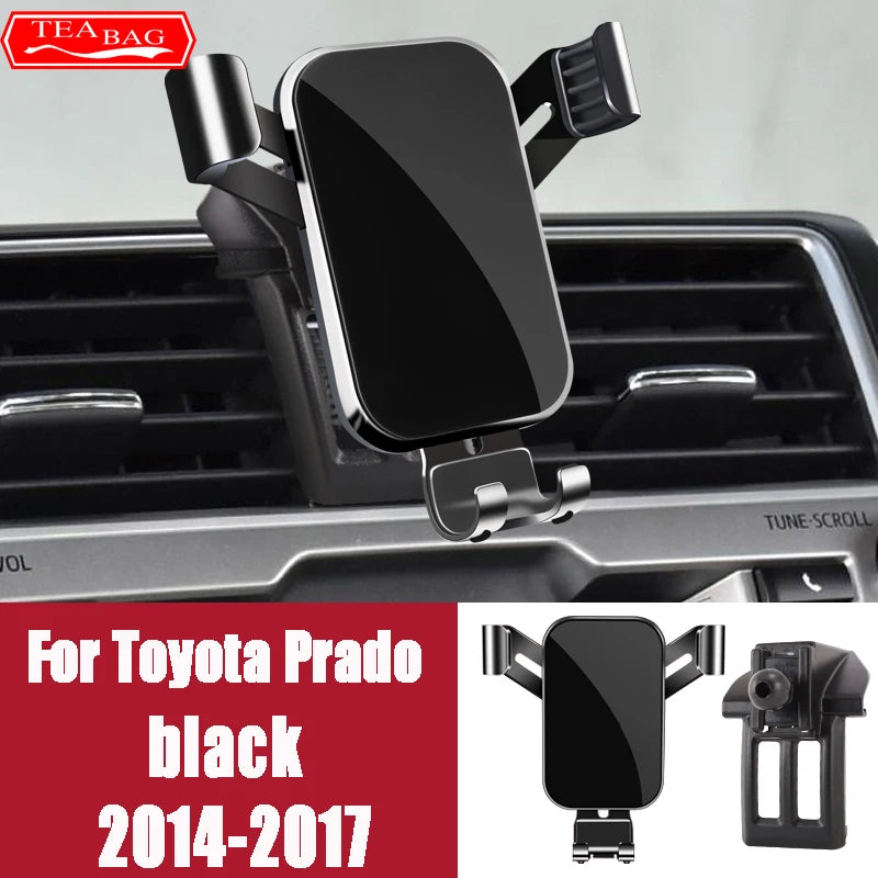 Car Phone Holder For Toyota Land Cruiser 200 LC200 FJ Prado 2014-2020 GPS Air Vents Navigation Bracket Interior Accessories
