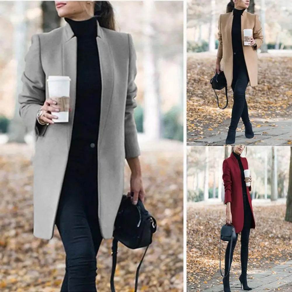 Office Lady Wool Blend Coat - P12 Hub Europe