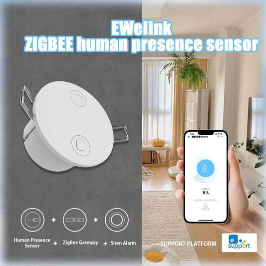 Presence Sensor eWeLink Zigbee Work with Alexa and Google - P12 Hub Europe