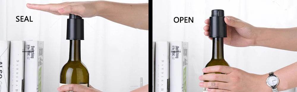 Wine Bottle Stoppers Reusable Wine Stoppers Vacuum Wine Preserver Wine Savers Vacuum Pump Corks Keep Wine Really Fresh - P12 Hub Europe