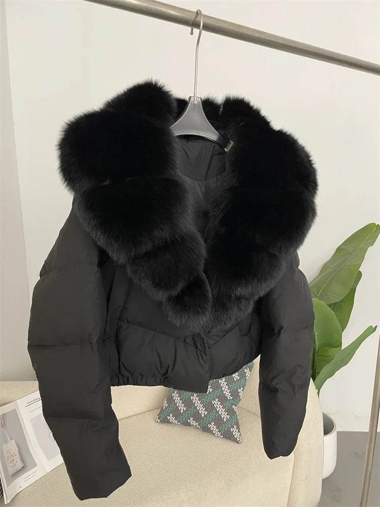 Short Fox Fur Down Puffer - P12 Hub Europe