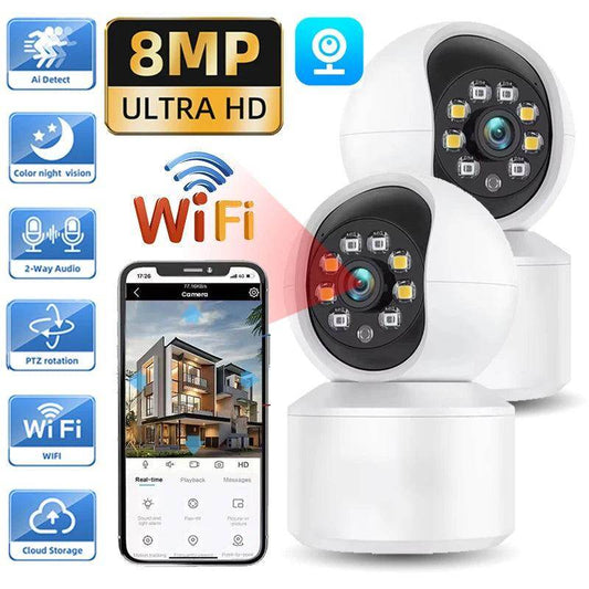 Baby Monitor Camera 8MP WiFi Indoor PTZ AI Human Detect - P12 Hub Europe