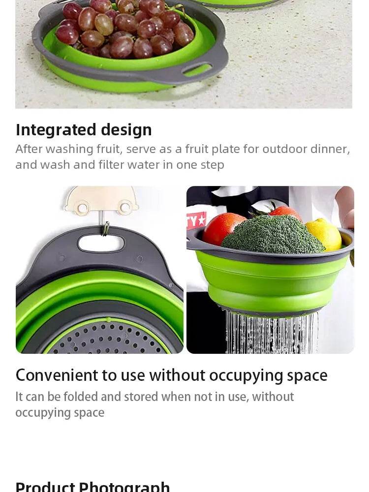 Collapsible Silicone Strainer Basket - P12 Hub Europe