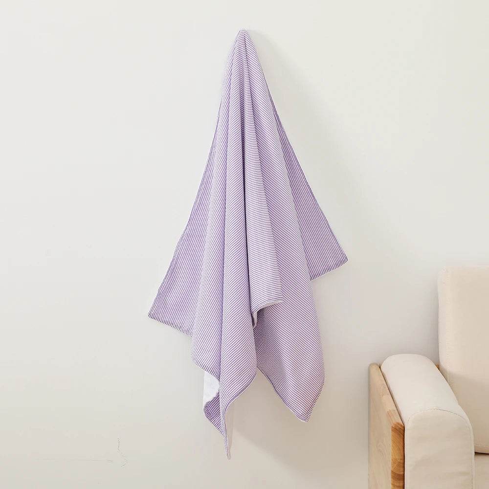 Seersucker Beach Towel For Kids Men Women Water Absorbing Terry Cloth Stripe Pool Towel Absorbent Towels for Bathroom - P12 Hub Europe
