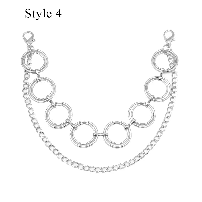Multi-layer Metal Bag Chain DIY Handles Butterfly Heart Star Pendant Shoulder Bag Chain Replacement Bag Accessories Pearl Chain