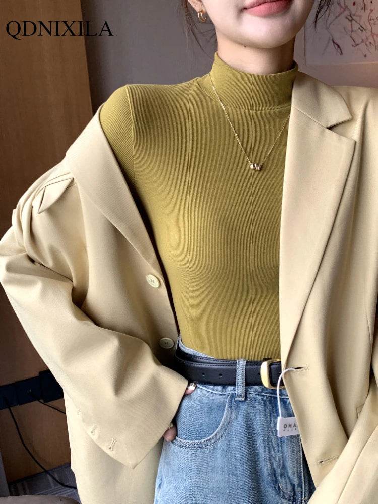 Women's Half Turtleneck Sweater - P12 Hub Europe