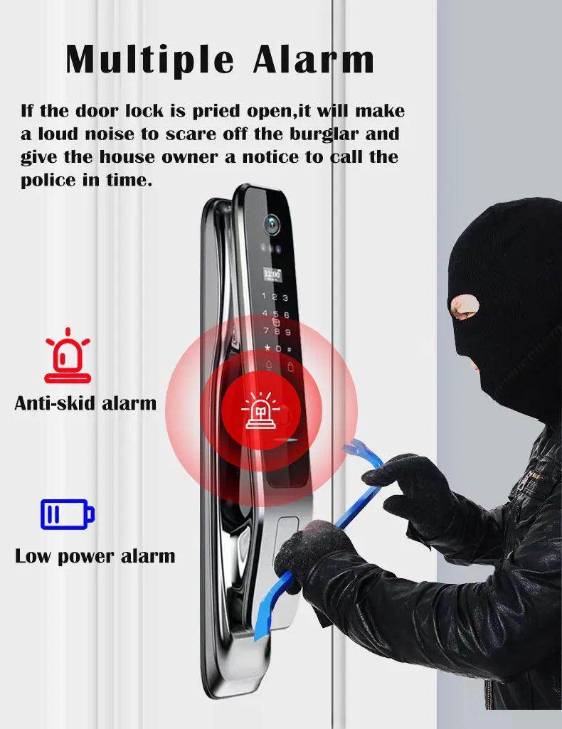 3D Face Lock w/ Camera & SIM | WiFi, Fingerprint, Card, NFC, IP66 - P12 Hub Europe