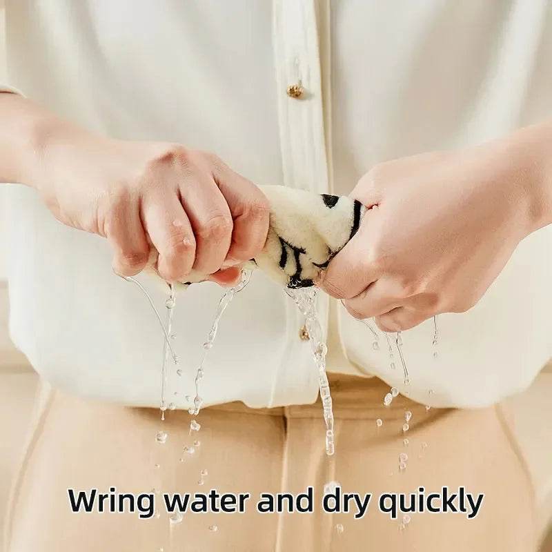 New Style Hand Towel Home Convenient Hanging Double-layer Thickened Speed Dry Absorbent Hand Cloth Kitchen And Bathroom Foot - P12 Hub Europe