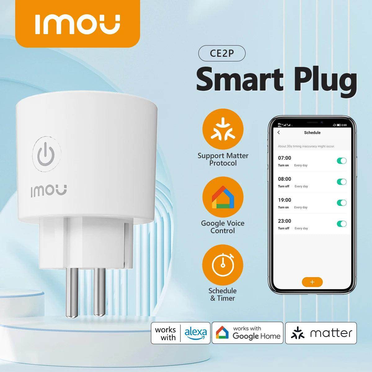 Smart Plug WiFi | 16A EU, Alexa, Google, App Control - P12 Hub Europe