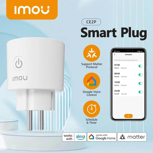 Smart Plug WiFi | 16A EU, Alexa, Google, App Control - P12 Hub Europe