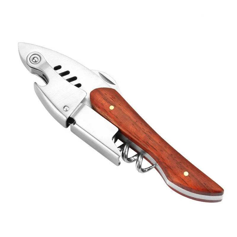 Dog Wine Bottle Opener Corkscrew with Foil Cutter Beer Opener Animal Lover in Zoo Dog Cat Bird Fox Shark Robot Owl Butterfly - P12 Hub Europe