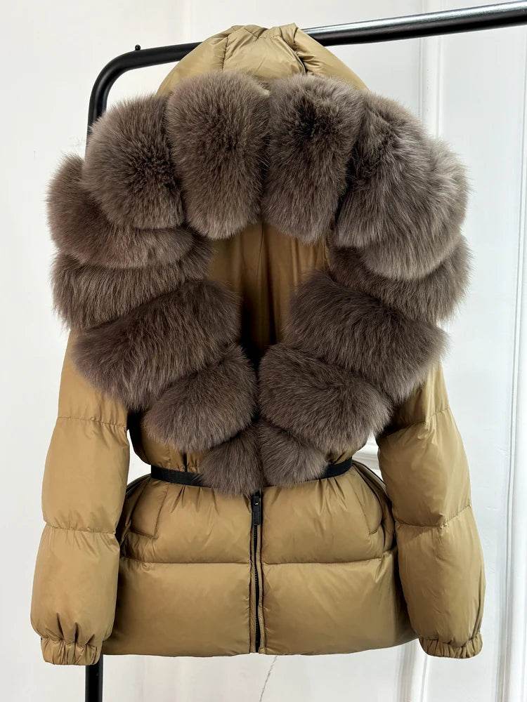 Fox Fur Down Puffer Parka - P12 Hub Europe