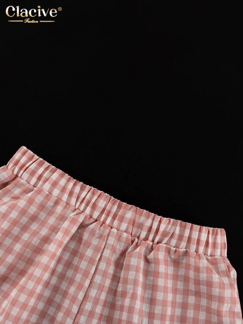 Clacive Stripe Ruffle Shorts Set - P12 Hub Europe