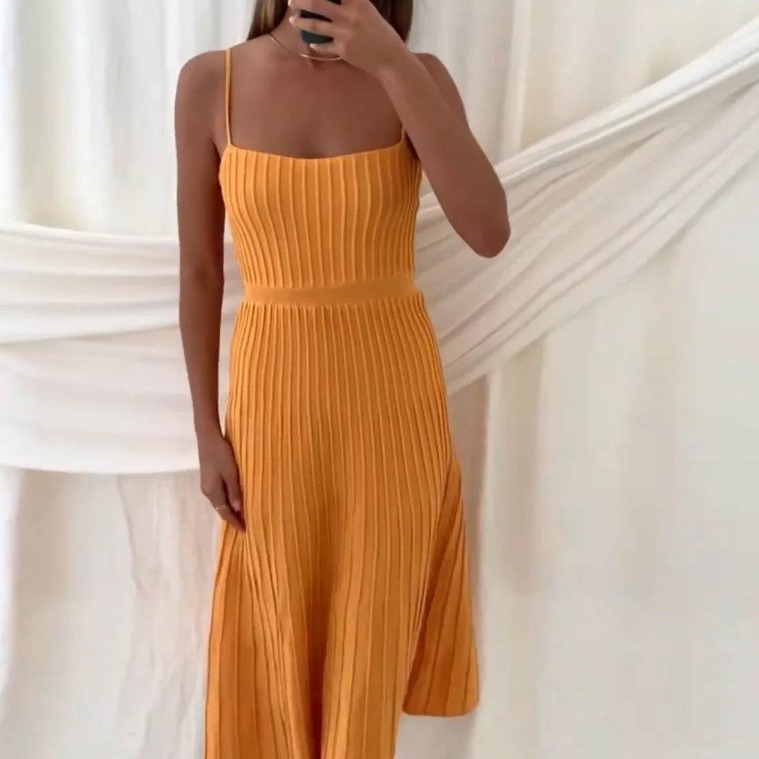 Tossy Backless Ribbed Maxi Dress - Summer Style - P12 Hub Europe