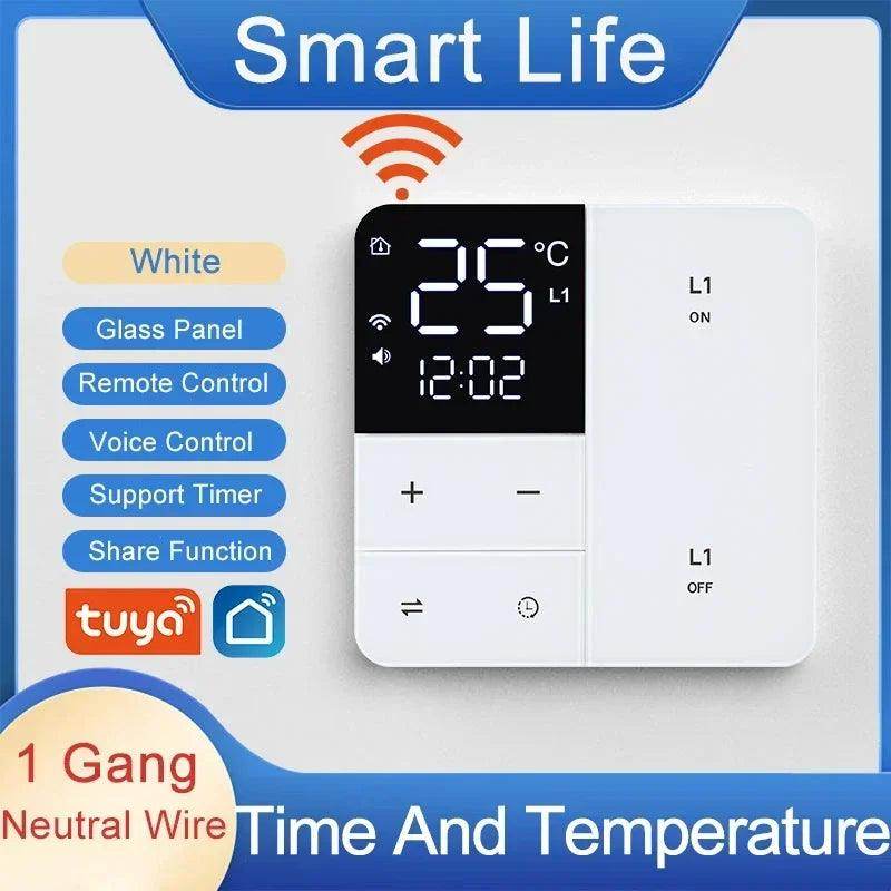 WiFi Smart Switch Temp Time 1-3 Gang - P12 Hub Europe