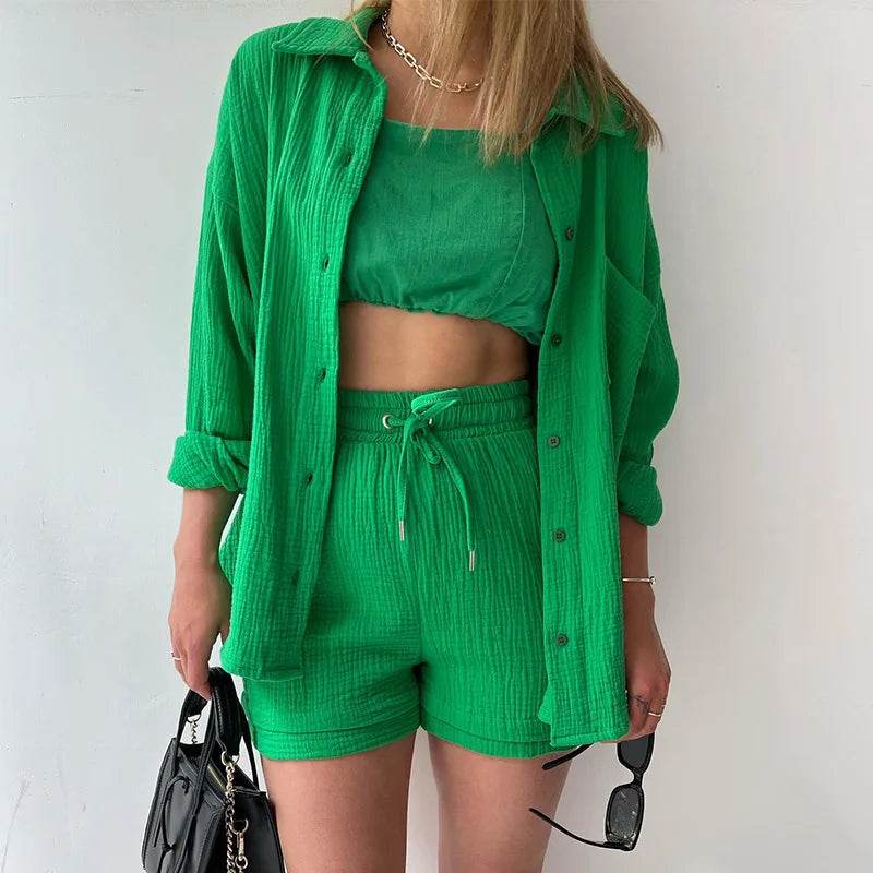 Women Summer Shorts Set - P12 Hub Europe