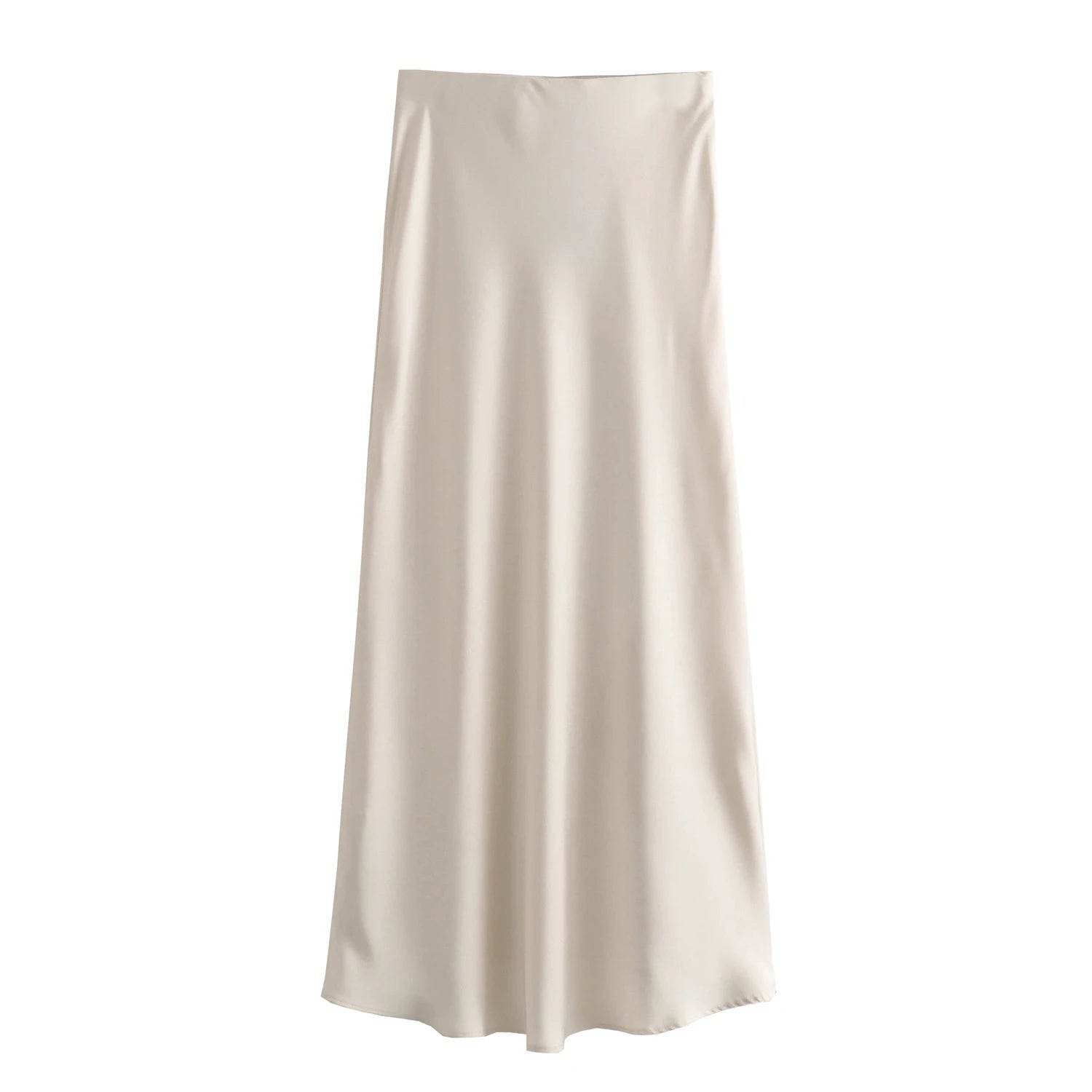 Women's Flowing Satin Midi - P12 Hub Europe