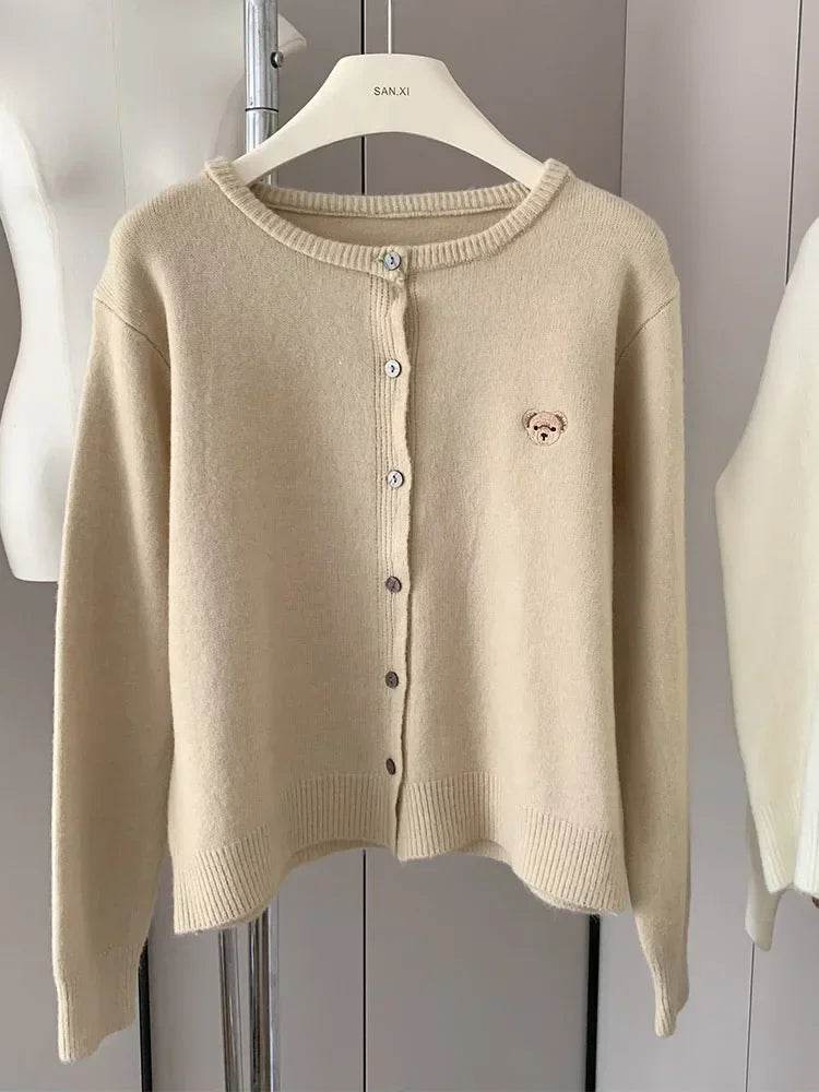 Cartoon Embroidery Cardigan - P12 Hub Europe