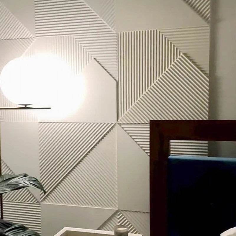 30x30cm 3D three-dimensional wall sticker decorative living room wallpaper mural waterproof 3D wall panel mold bathroom kitchen - P12 Hub Europe