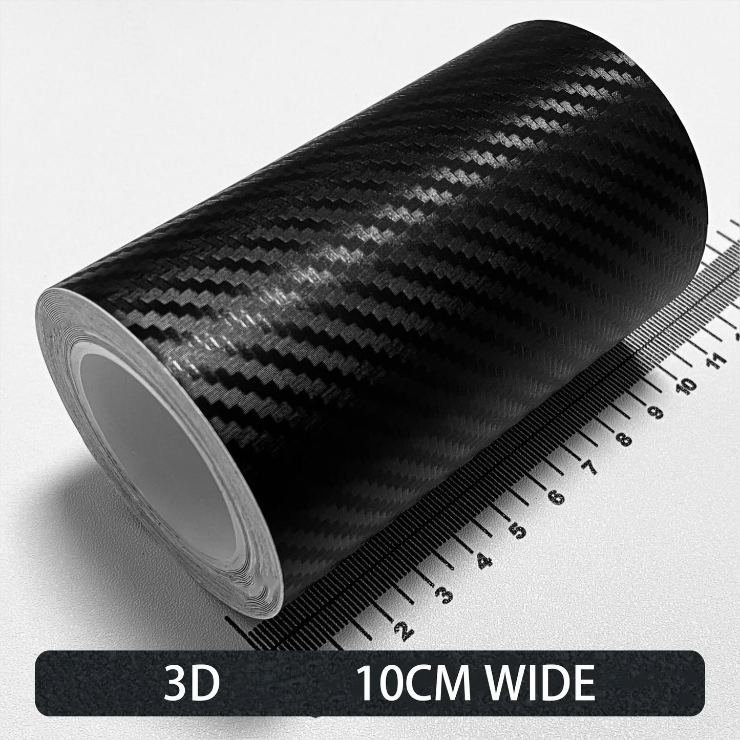 Carbon Fiber Car Stickers Self-adhesive Automotive Wrap Tape Matte Black Protective Car Film 3D Vinyl Door Strip Accessories