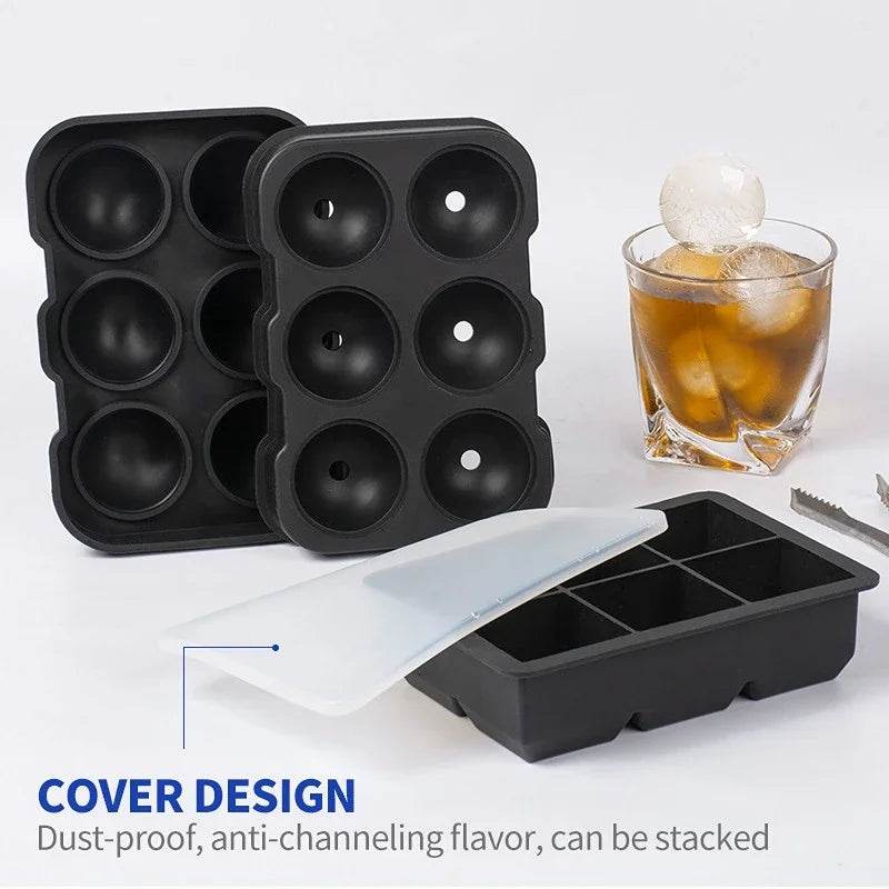 4/6/8/15Grids Silicone Ice Cube Molds Spherical Ice Cube Molds Ice Cream Ice Cube Making Machine Reusable Whiskey Ice Cube Molds - P12 Hub Europe