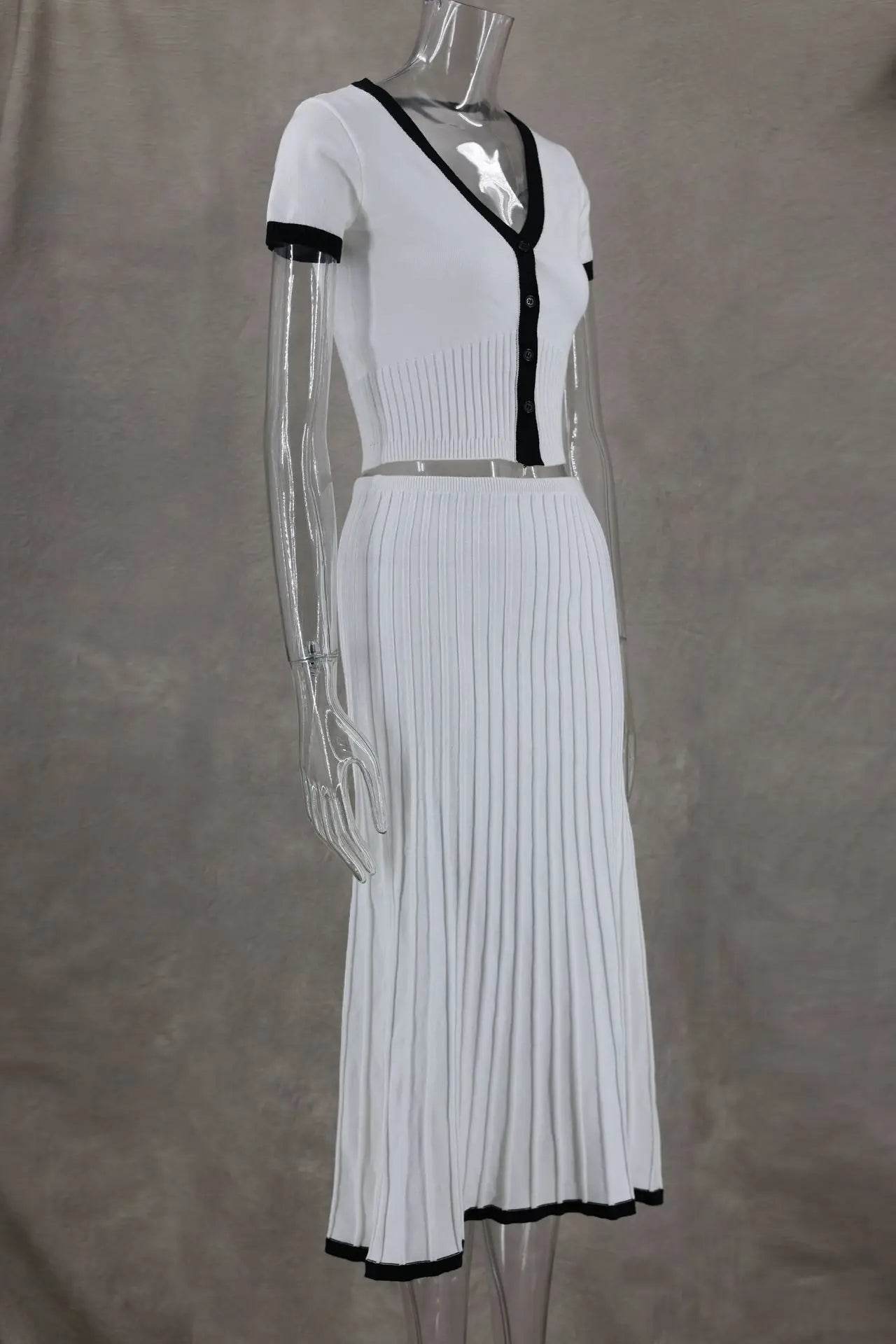 Talenza White Knit Skirt Set - P12 Hub Europe