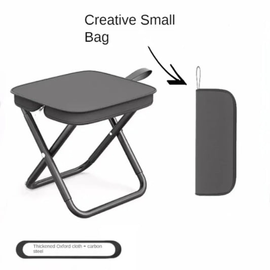 Outdoor Portable and Foldable Pau Type ultra-light portable camping folding climbing chair amusement park waiting backpacking