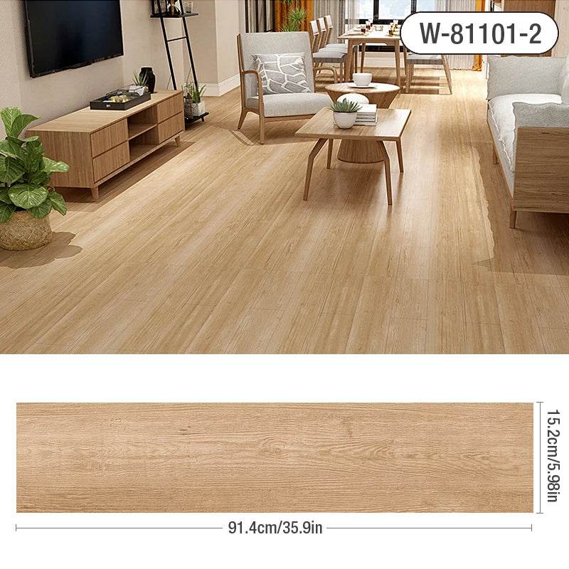 3D Self-Adhesive thick Wood Grain Floor sticker Wallpaper Modern Wall Sticker Waterproof Living Room Toilet Kitchen Home Decor - P12 Hub Europe