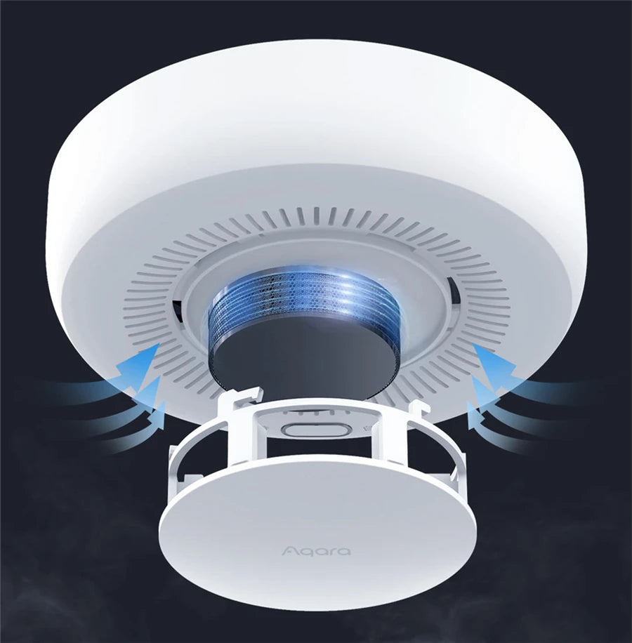 Original Aqara Smoke Detector Sensor Zigbee 3.0 Fire Alarm Monitor Sound Alert Home Security APP Work With Xiaomi Mihome Homekit