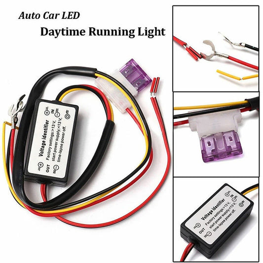 Car Daytime Running Light Controller Controller Automatic ON/OFF Harness Controller Module DRL Relay