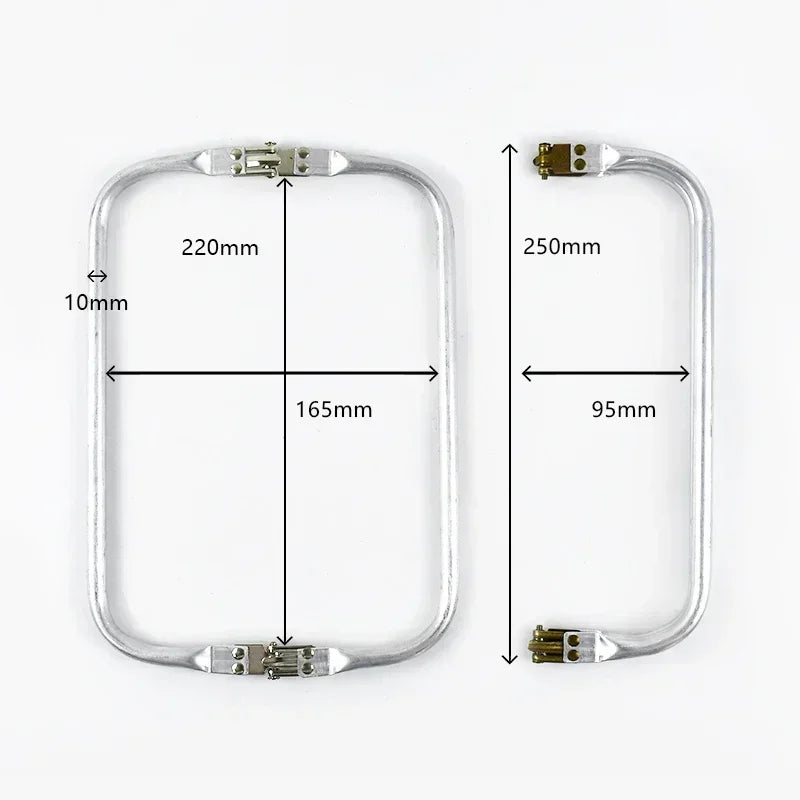 Deepeel 15-30cm Metal Internal Kiss Clasp Purse Frame Cloud Bag Rectangle Pipe Clamps Buckle DIY Handmade Bags Handles Accessory
