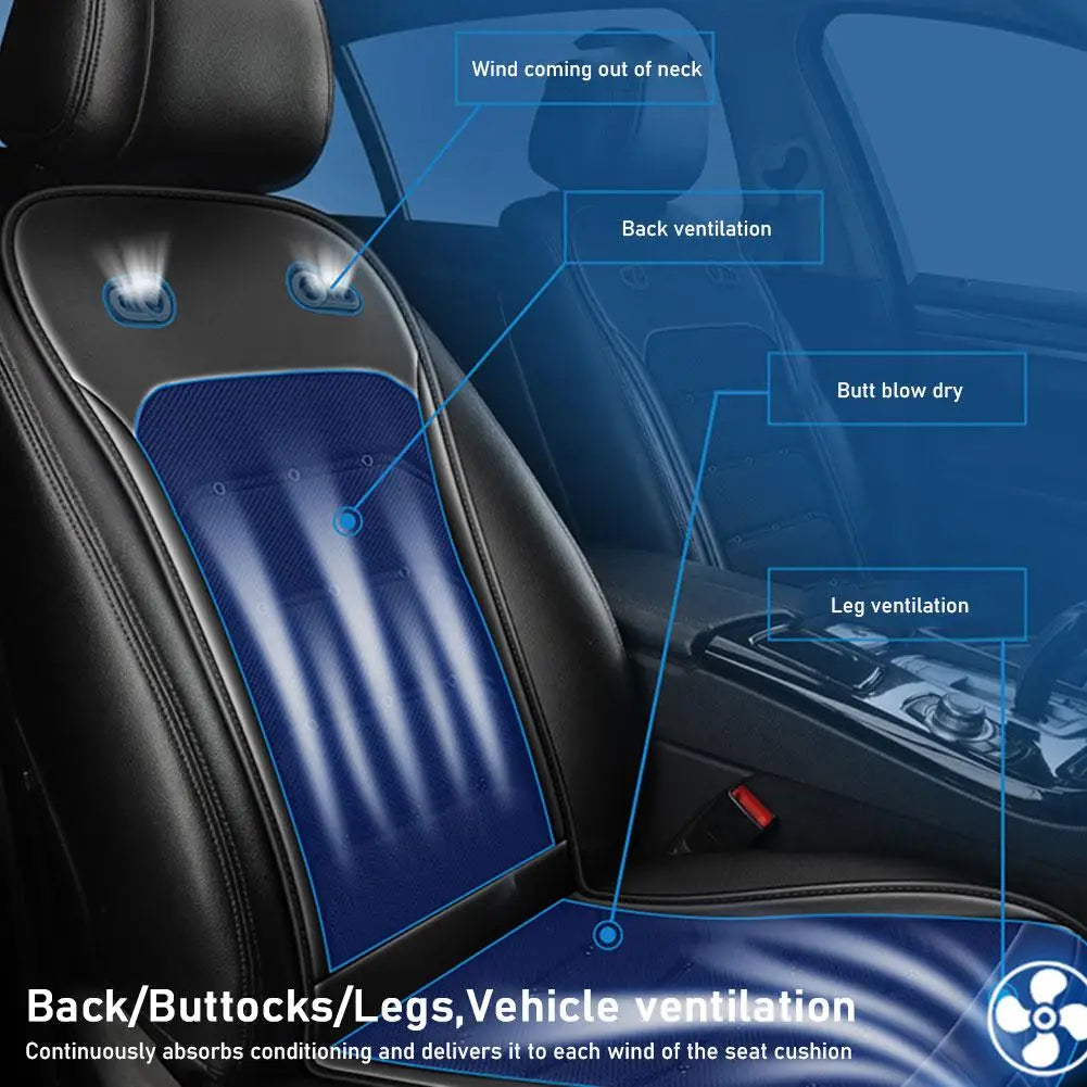 Universal Cool Air Padded Seat Summer Car Ventilation Seat Cushion Fast Blowing Ventilation Seat Cooling Refrigered Pads