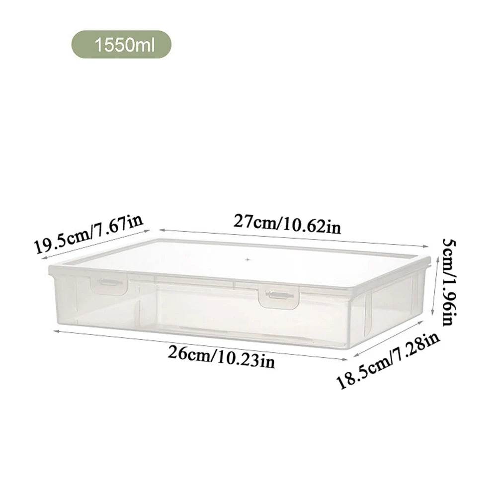 Plastic Document Organizer Organized Clear Square Shape Storage Box Organizing Box Transparent Desktop Document Storage Case - P12 Hub Europe