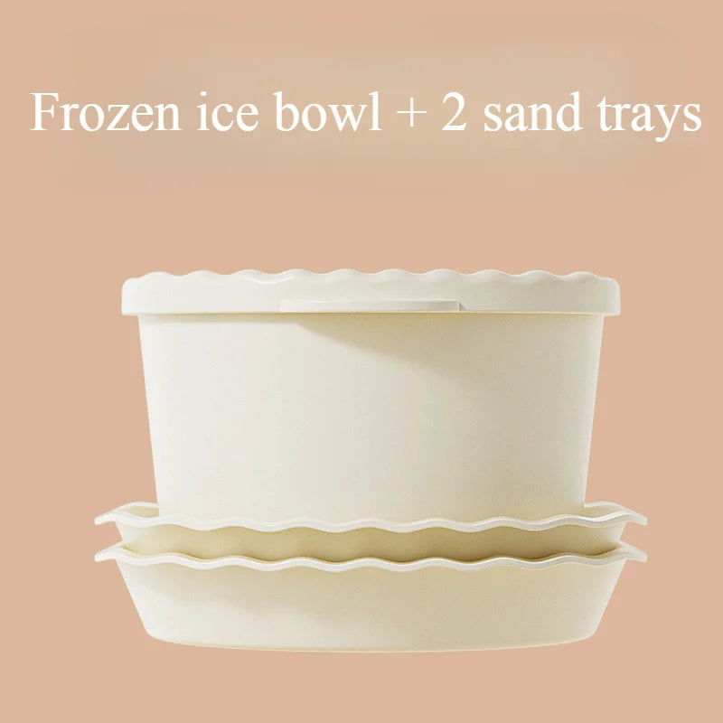 Shaved Ice Machine Small Manual Ice Crusher Home Hand-cranked Machine Making Smoothie Machine Suitable for Outdoor Camping