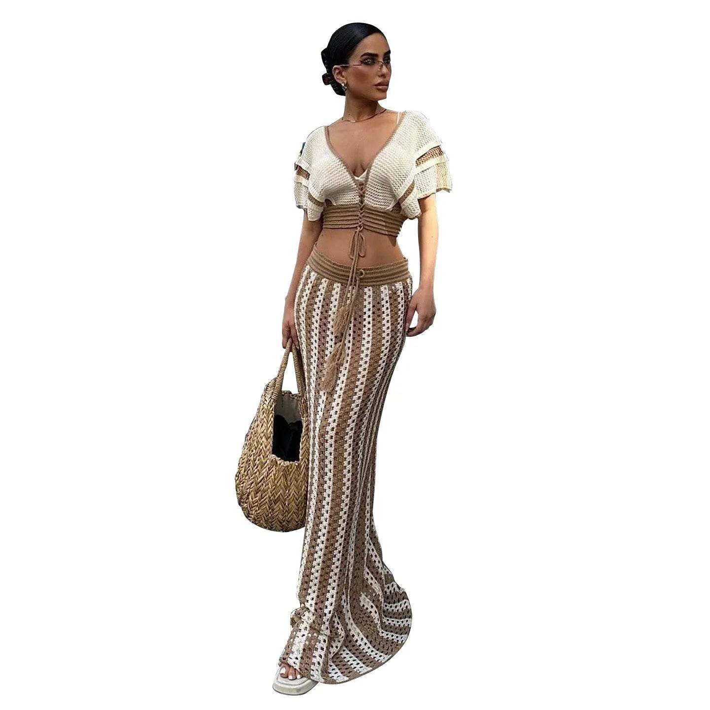 Knitted Vacation Dress Set - P12 Hub Europe