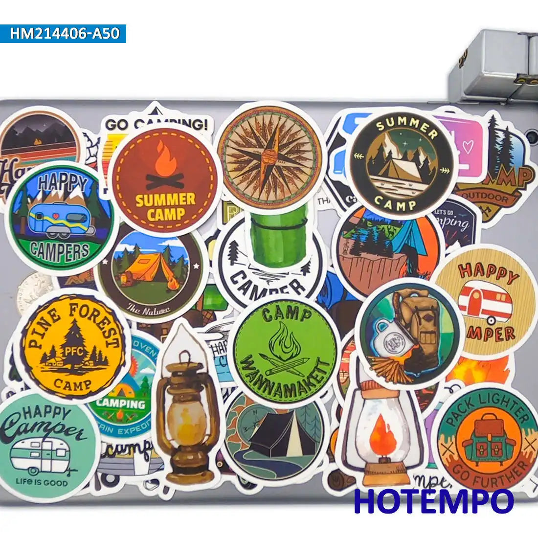 50Pieces Florida Miami Summer Sunshine Beach Surf Travel Stickers for Journal Luggage Guitar Car Bike Phone Laptop Sticker Toys