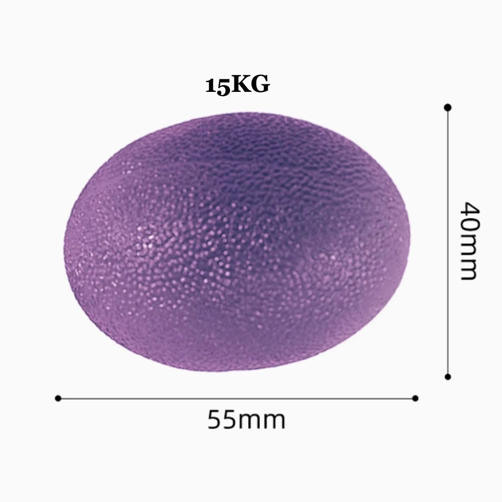 Silicone Hand Grip Ball Egg Gym Fitness Finger Heavy Exerciser Strength Muscle Recovery Gripper Trainer Stress Reliever Squeezer