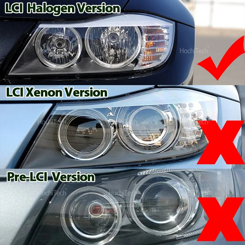 20W/pair High Power Angel Eyes Bulbs for BMW E90 E91 LCI Halogen Headlight 2009-2011 CSL CS Style Lemon Yellow LED Marker Light